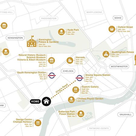 Kings Road Stylish Apartment In Chelsea London Luaran gambar