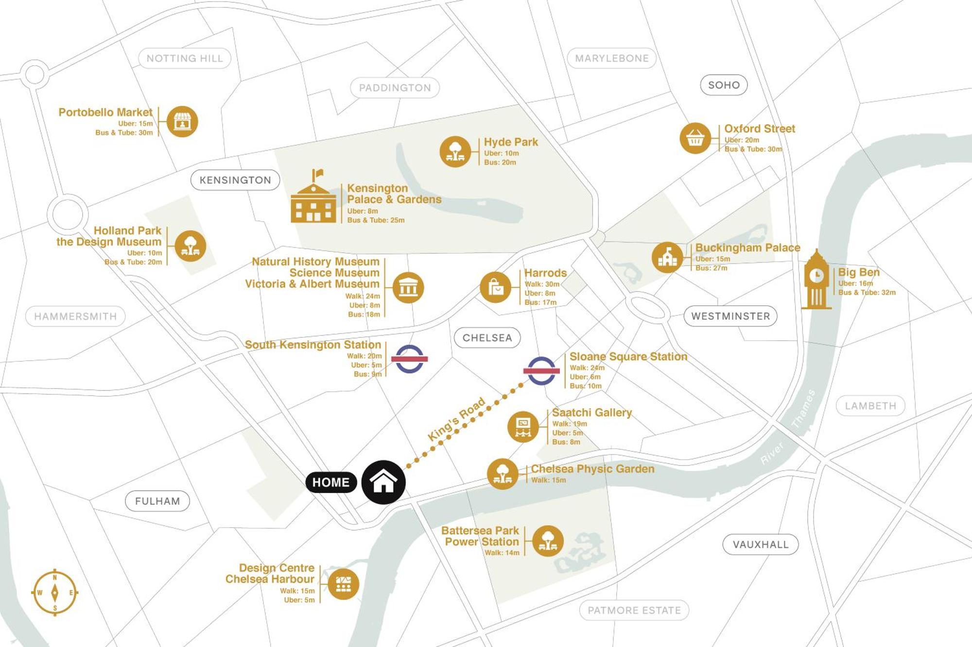 Kings Road Stylish Apartment In Chelsea London Luaran gambar